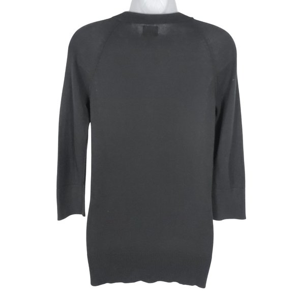 Mossimo Knit Quarter Sleeve Black Cardigan Sweater - Picture 4 of 9